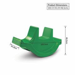 Ok Play 3 Way Rocker For Kids, Plastic Boat Ride On Toy, For Kids, Indoor And Outdoor, Green, 2 To 4 Years