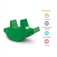 Ok Play 3 Way Rocker For Kids, Plastic Boat Ride On Toy, For Kids, Indoor And Outdoor, Green, 2 To 4 Years