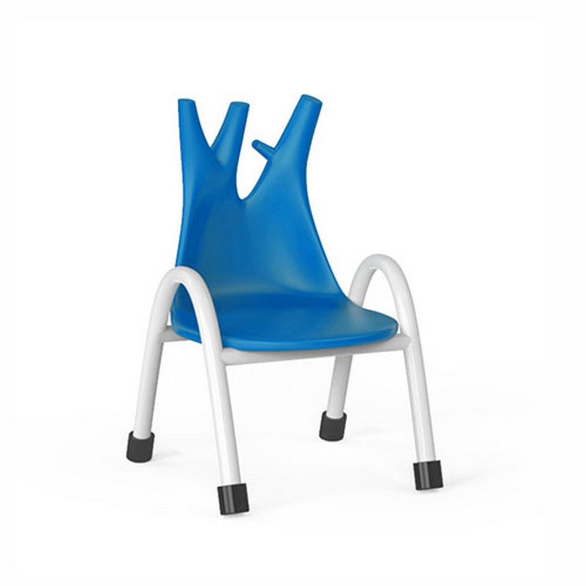 Ok Play Trunk Chair, Study Chair, Sturdy And Durable Chair, Plastic Chair, Perfect For Home, Creches And School, Blue, 5 to 10 Years, Height 14 Inches