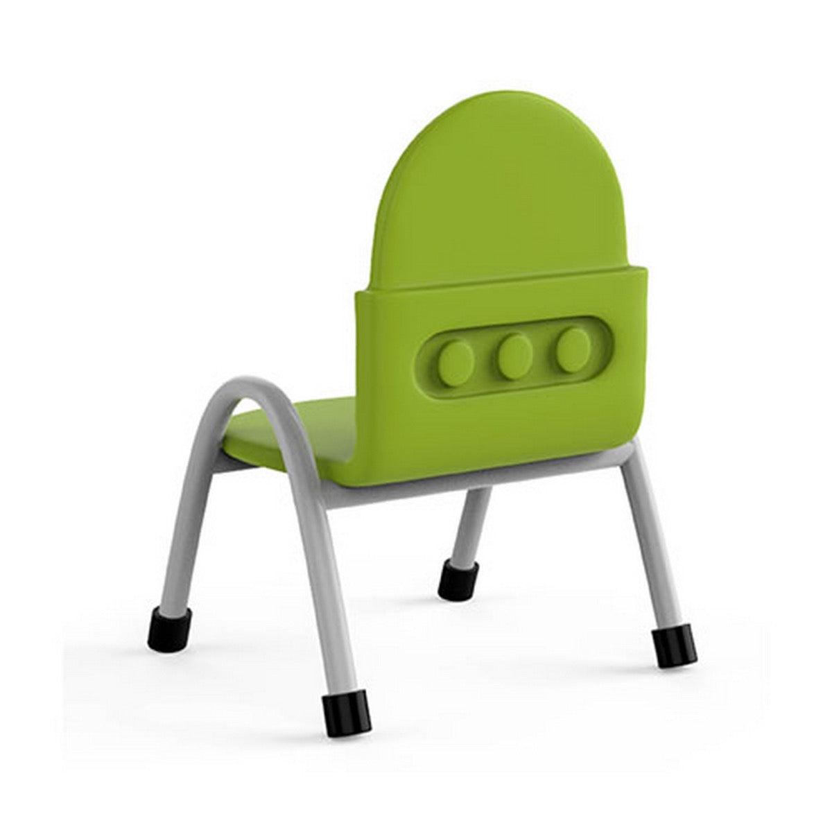 Ok Play Robo Chair, Study Chair, Sturdy And Durable Chair, Plastic Chair, Perfect For Home, Creches And School, Green, 5 to 10 Years, Height 12 Inches