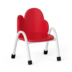Ok Play Cloud Chair, Study Chair, Sturdy And Durable Chair, Plastic Chair, Perfect For Home, Creches And School, Red, 2 to 4 Years, Height 8 Inches