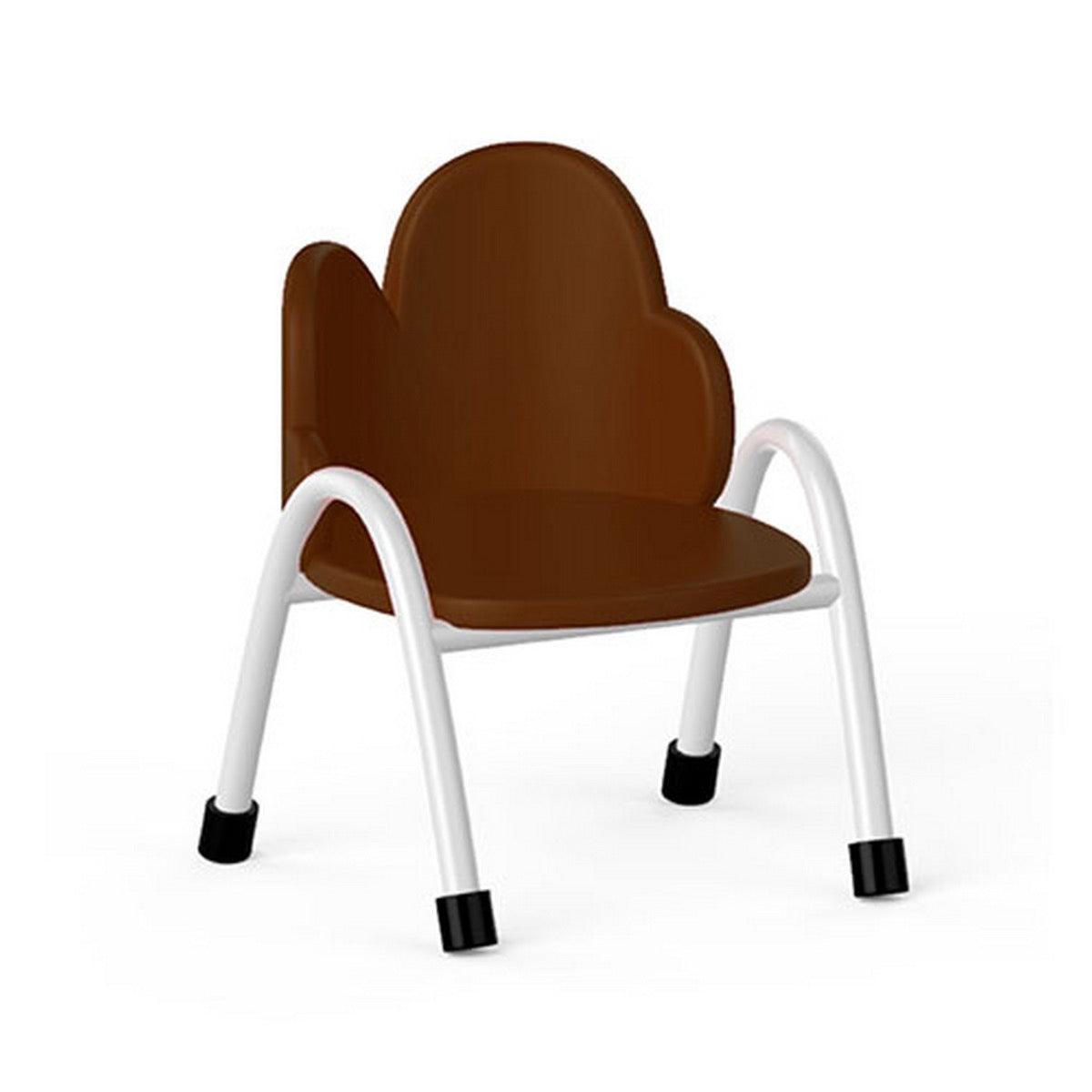 Ok Play Cloud Chair, Study Chair, Sturdy And Durable Chair, Plastic Chair, Perfect For Home, Creches And School, Brown, 2 to 4 Years, Height 8 Inches