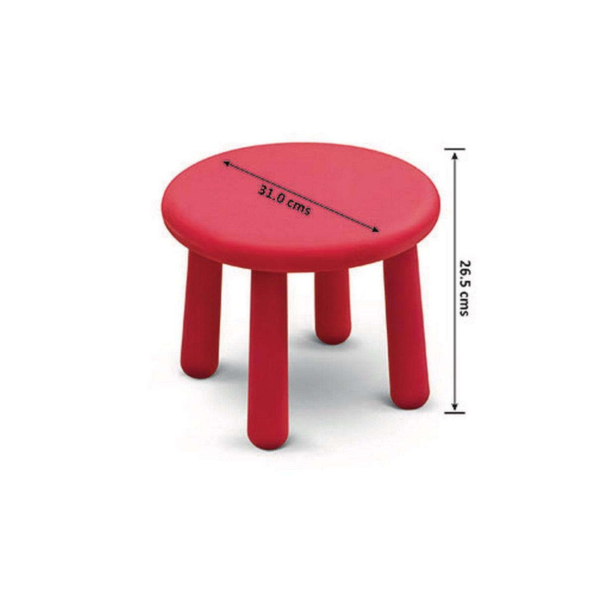 Ok Play Hobo Baby Stool, With Detachable Legs For Kids, Perfect For Home And School, Red, 2 to 4 Years