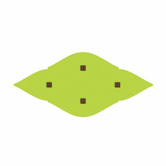 Ok Play Leaf Table, Activity Table, Castle Chair, Perfect For Home, Creches And School, Parrot Green, 2 to 4 Years