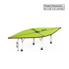 Ok Play Leaf Table, Activity Table, Castle Chair, Perfect For Home, Creches And School, Parrot Green, 2 to 4 Years
