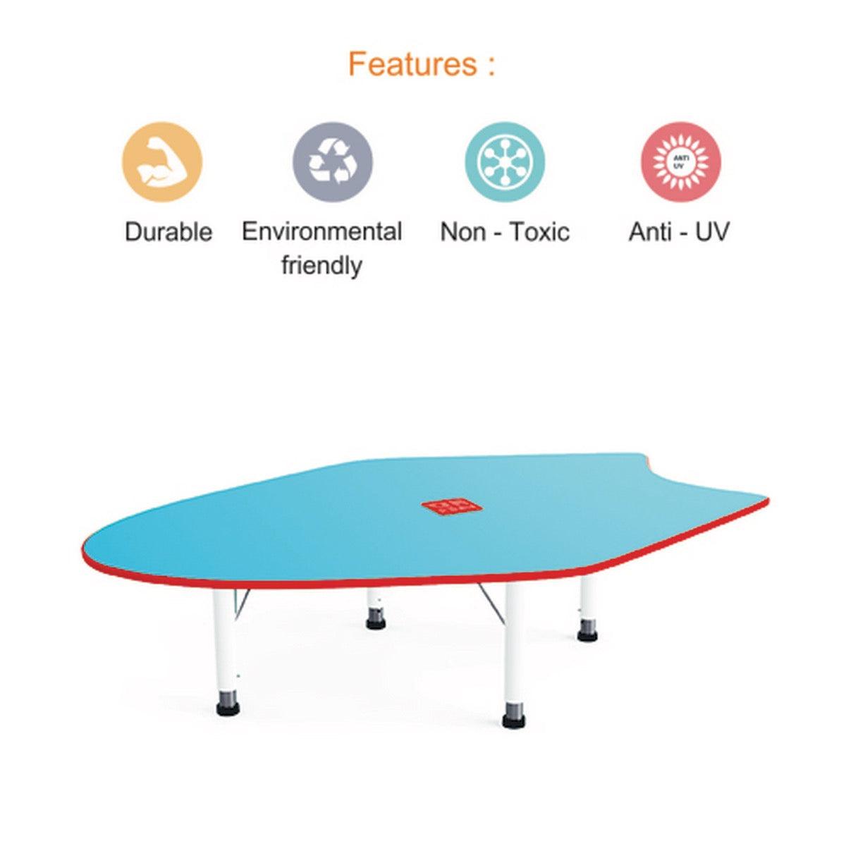 Ok Play Fish Table, Activity Table, Perfect For Home, Creches And School, Blue & Brown, 2 to 4 Years
