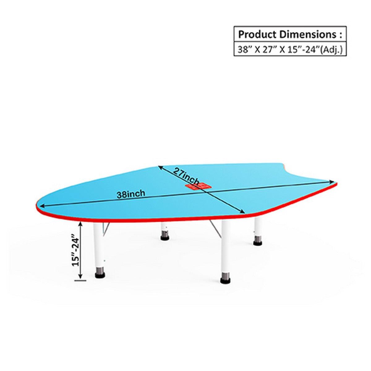 Ok Play Fish Table, Activity Table, Perfect For Home, Creches And School, Blue & Brown, 2 to 4 Years