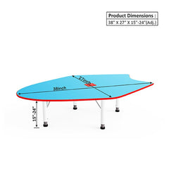 Ok Play Fish Table, Activity Table, Perfect For Home, Creches And School, Blue & Brown, 2 to 4 Years