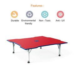 Ok Play Manor Table, Activity Table, Castle Chair, Perfect For Home, Creches And School, Red, 2 to 4 Years