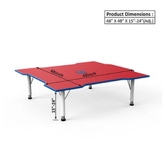 Ok Play Manor Table, Activity Table, Castle Chair, Perfect For Home, Creches And School, Red, 2 to 4 Years