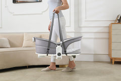 Mastela 6 in 1 Multi-Function Bassinet Grey - For Ages 0-3 Years