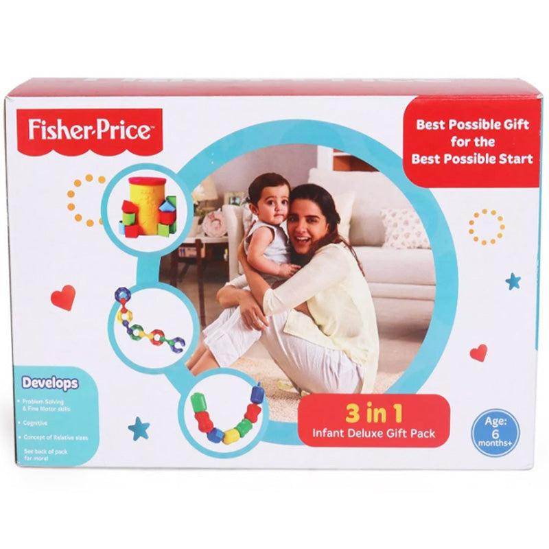 Fisher-Price 3 in 1 Infant Deluxe Gift Pack, Multi Color