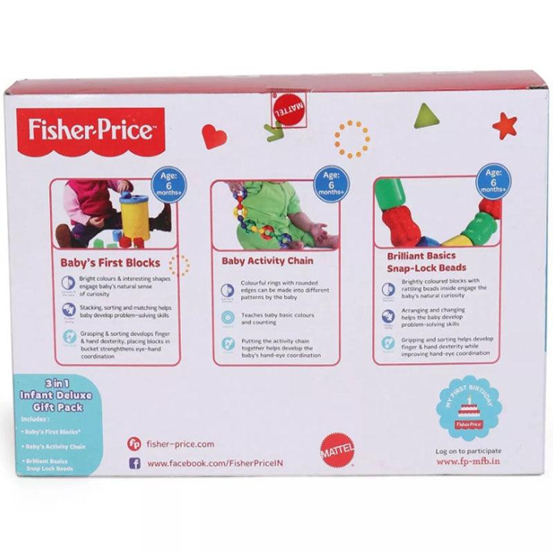 Fisher-Price 3 in 1 Infant Deluxe Gift Pack, Multi Color