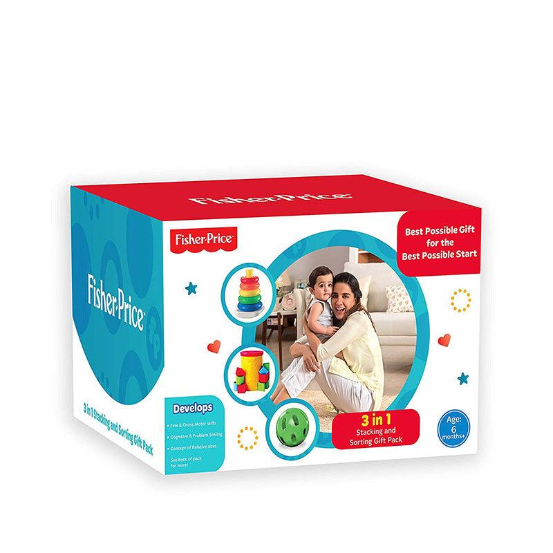 Fisher-Price 3 in 1 Infant Stacking and Sorting Gift Pack