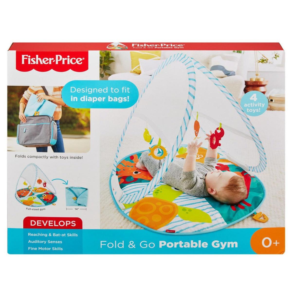 Fisher Price Fold & Go Portable Gym, Folds and Fits into a Diaper Bag