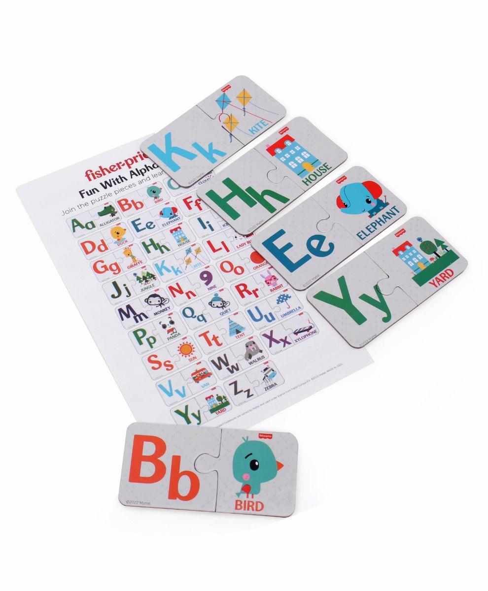 Fisher Price Fun with Alphabets 56 Pieces Alphabet Matching Puzzles for Kids