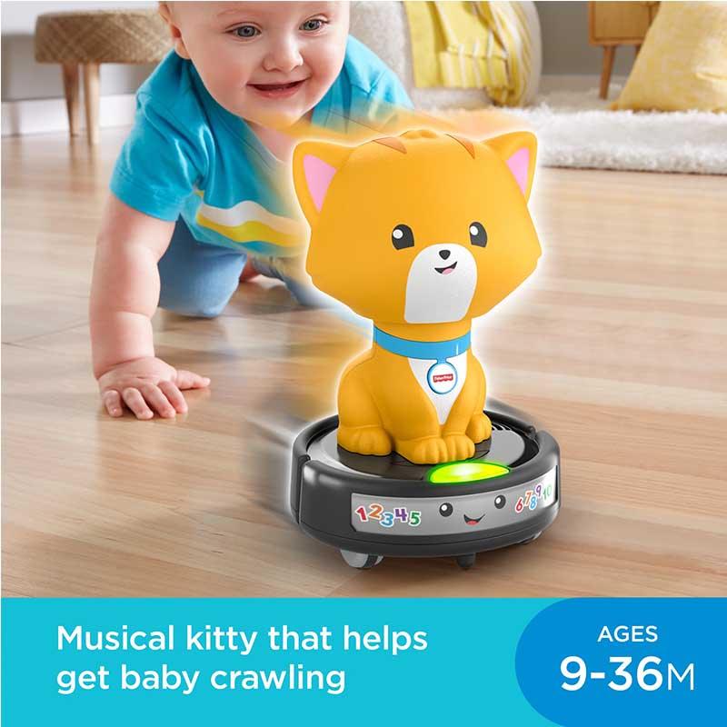 Fisher Price Laugh & Learn Crawl-After Cat On A Vac¬¨‚Ä†