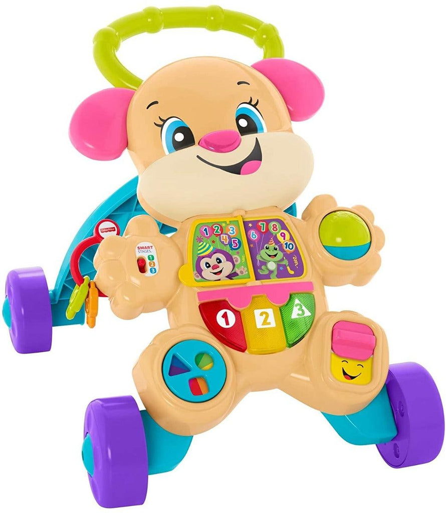Fisher Price Laugh and Learn Smart Stages Learn with Sis Walker, Colourful  Musical Walker