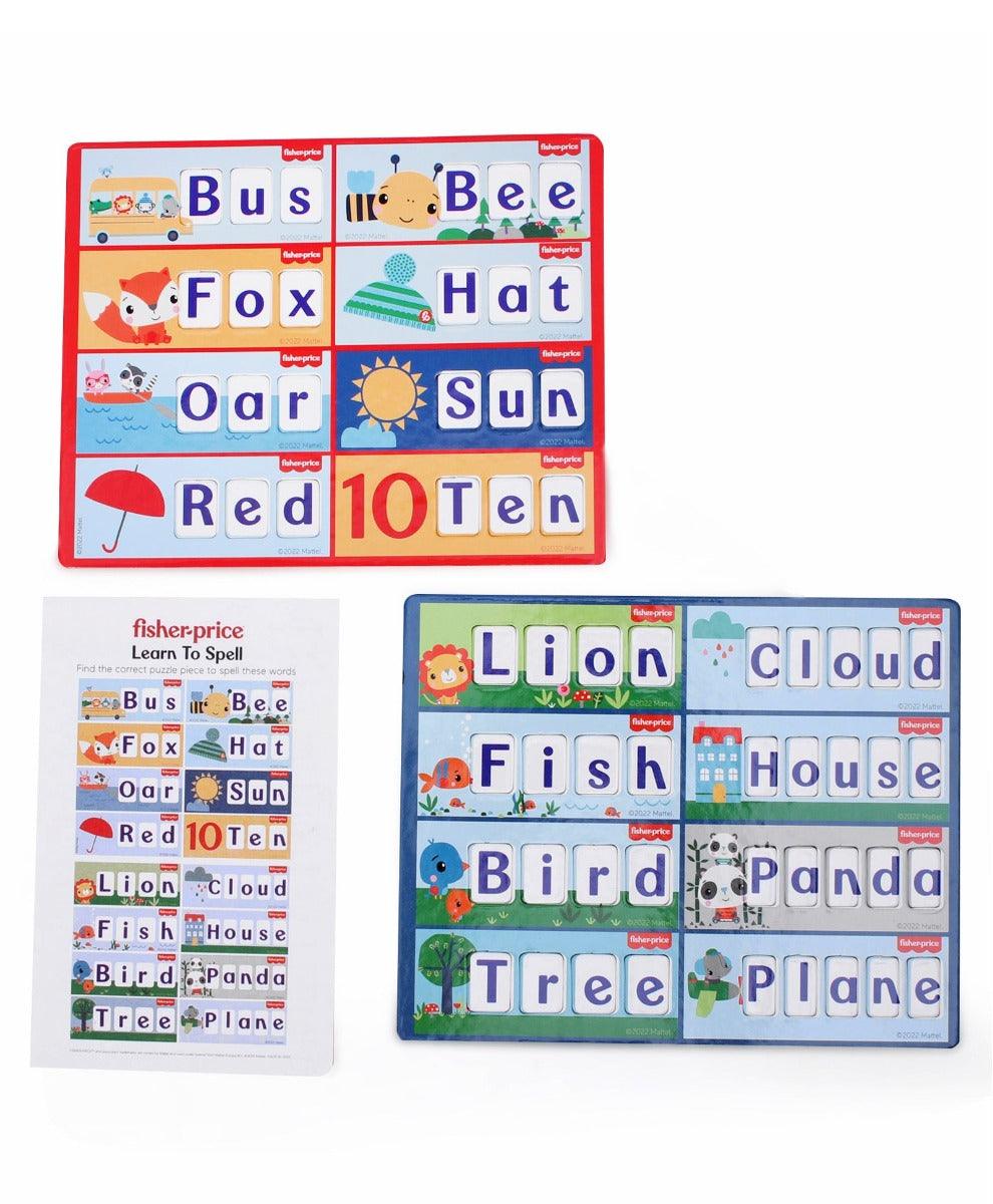 Fisher Price Learn to Spell 60 Pieces Spelling Puzzles for Kids