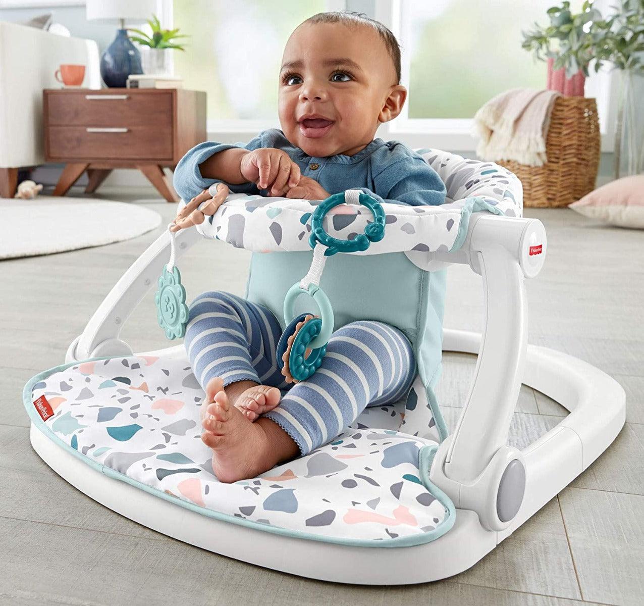 Fisher Price Sit Me Up Floor Seat Pacific Pebble Theme Infant Chair