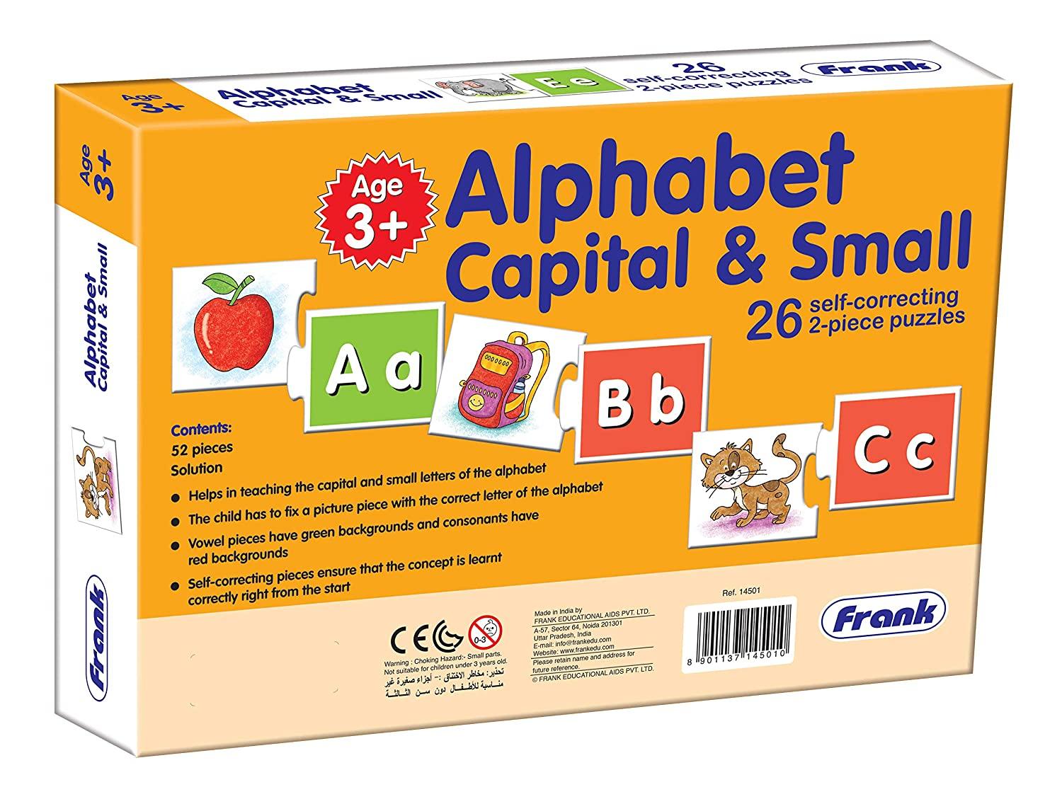 Frank Alphabet Capital & Small Puzzle for 3 Year Old Kids and Above