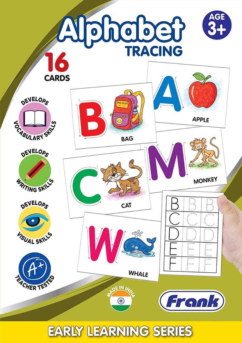 Frank Alphabet Capital Tracing ‚Äö√Ñ√¨ 16 Double-Sided Cards for Ages 3 & Above