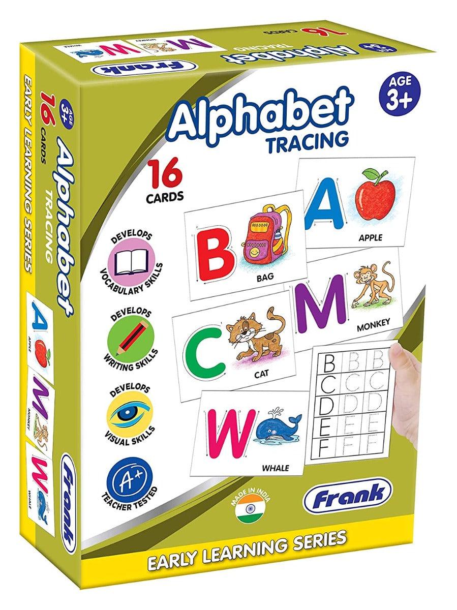 Frank Alphabet Capital Tracing ‚Äö√Ñ√¨ 16 Double-Sided Cards for Ages 3 & Above