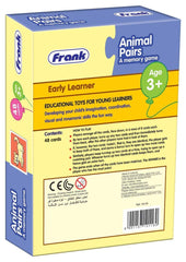 Frank Animal Pairs A Memory Game ‚Äö√Ñ√¨ 48 Cards, Early Learner Matching Picture Card Game with Animal Images for Ages 3 & Above