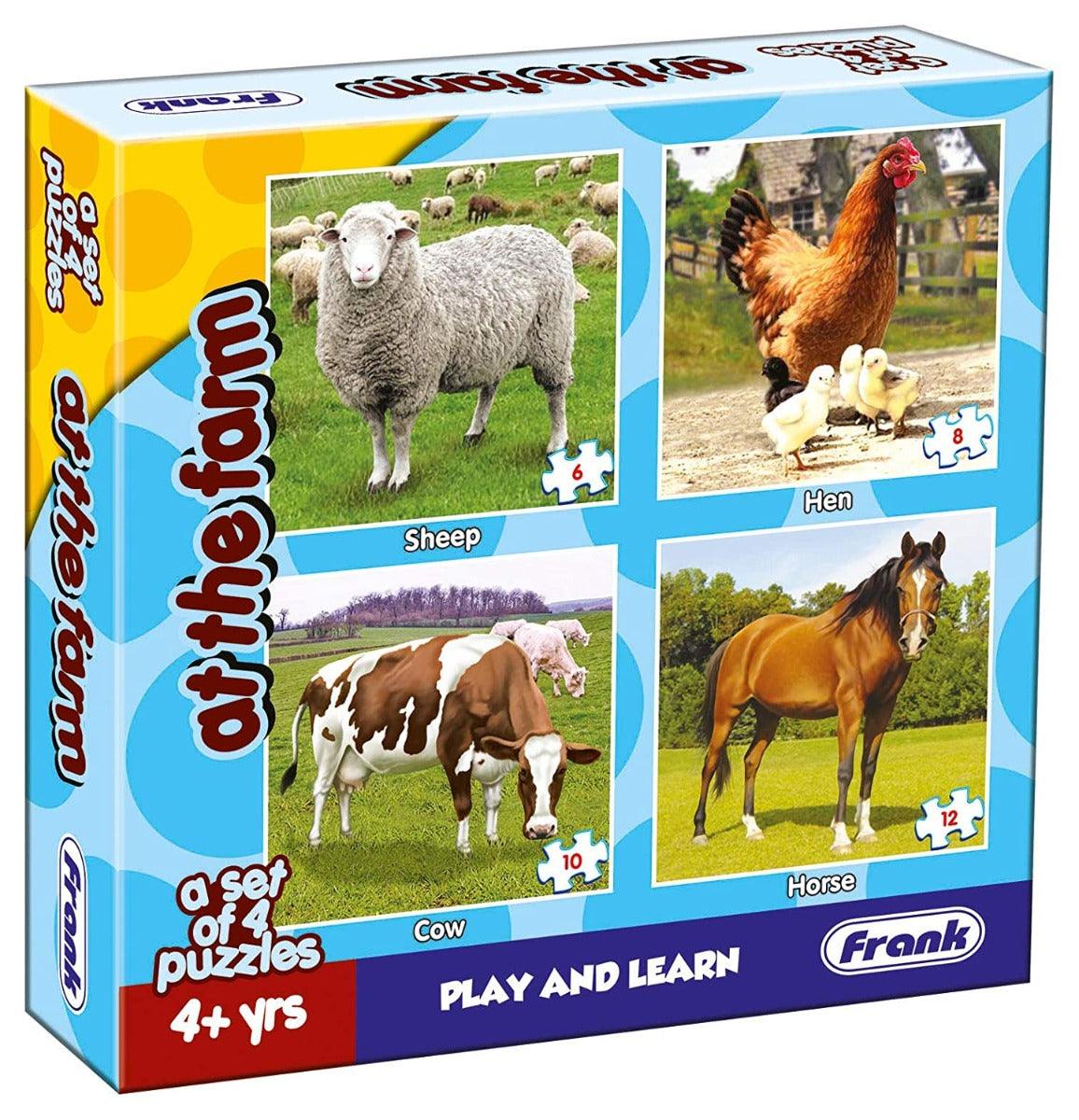 Frank At The Farm Puzzle for 4 Year Old Kids And Above