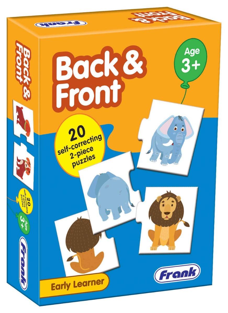 Frank Back & Front Puzzle ‚Äö√Ñ√¨ 40 Pieces, 20 Self-Correcting 2-Piece Puzzles for Ages 3 & Above