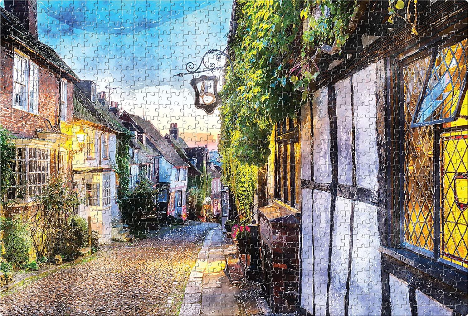 Frank Cobbled Street 1000 Pieces Jigsaw Puzzle for 14 Years and Above