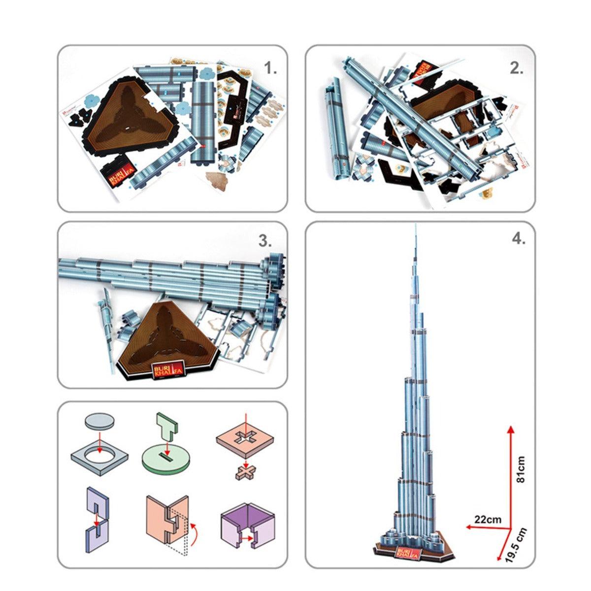 Frank Cubic Fun - Burj Khalifa-(Dubai) 3D Puzzle