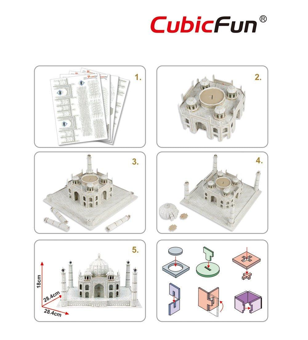 Frank Cubic Fun - Taj Mahal (India) 3D Puzzle