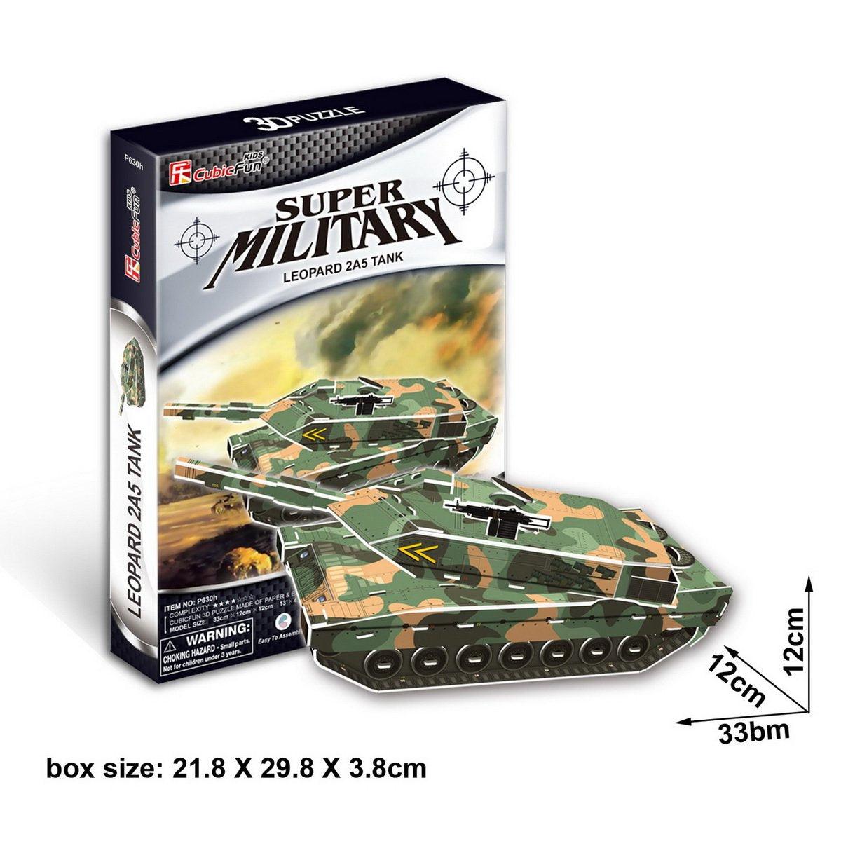 Frank Cubic Fun Leopard 2A5 Super Military Tank 3D Puzzle