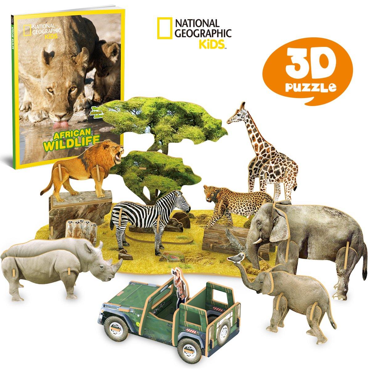 Frank Cubic Fun National Geographic -African Wildlife 3D Puzzle