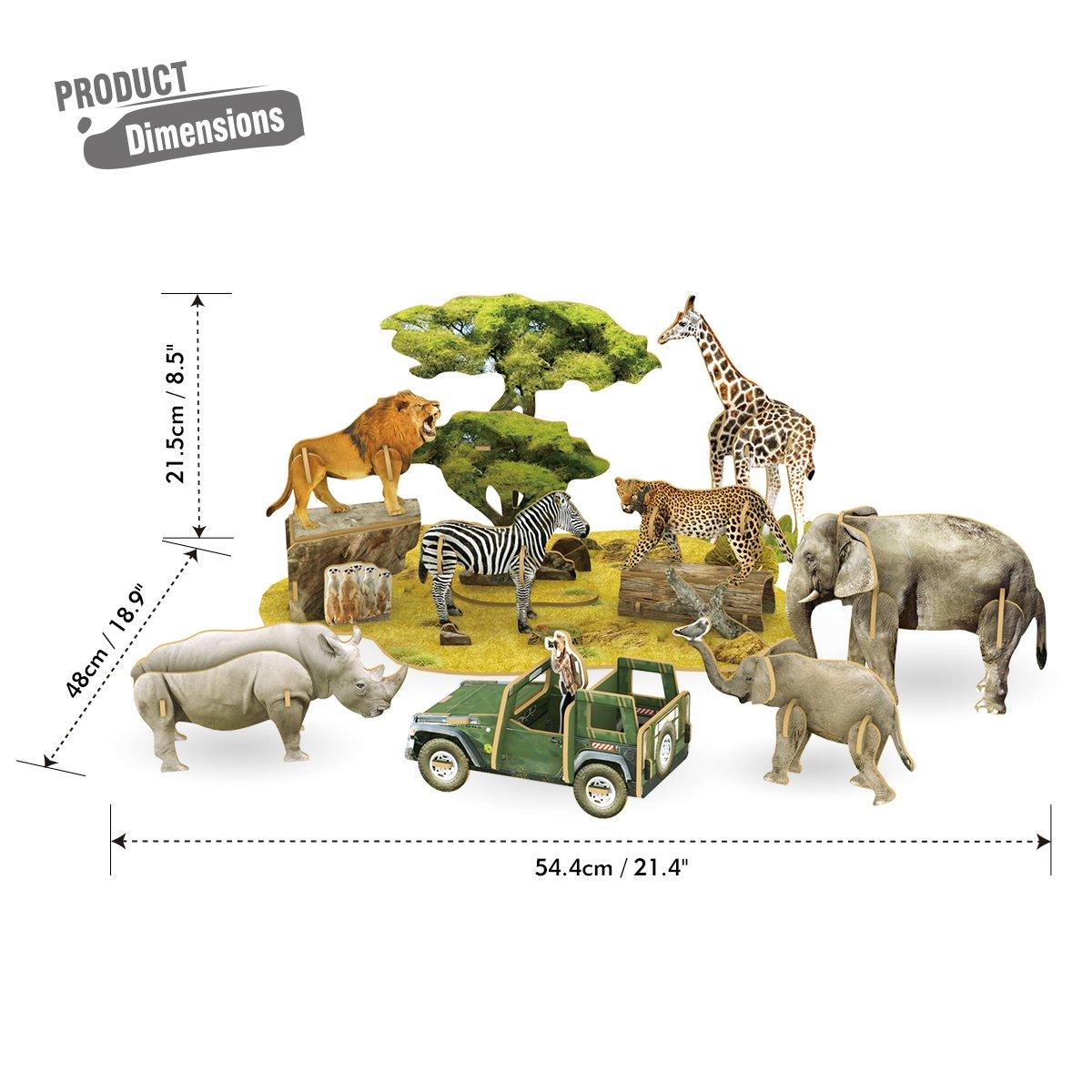 Frank Cubic Fun National Geographic -African Wildlife 3D Puzzle