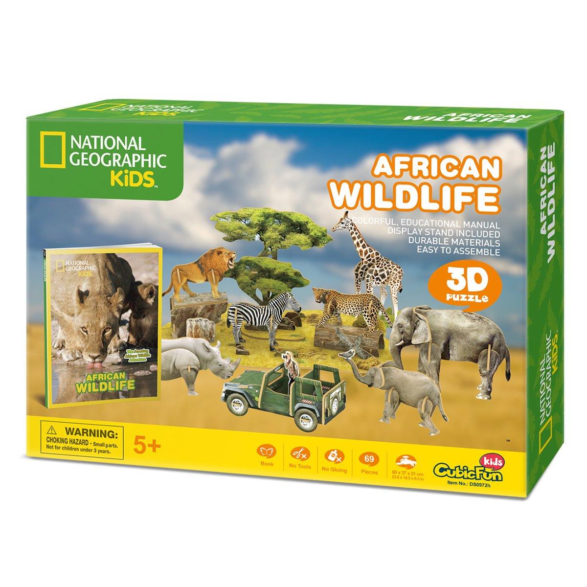 Frank Cubic Fun National Geographic -African Wildlife 3D Puzzle