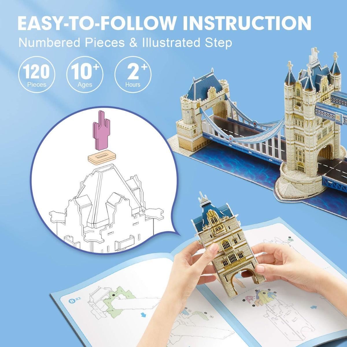 Frank Cubic Fun National Geographic -Tower Bridge 3D Puzzle