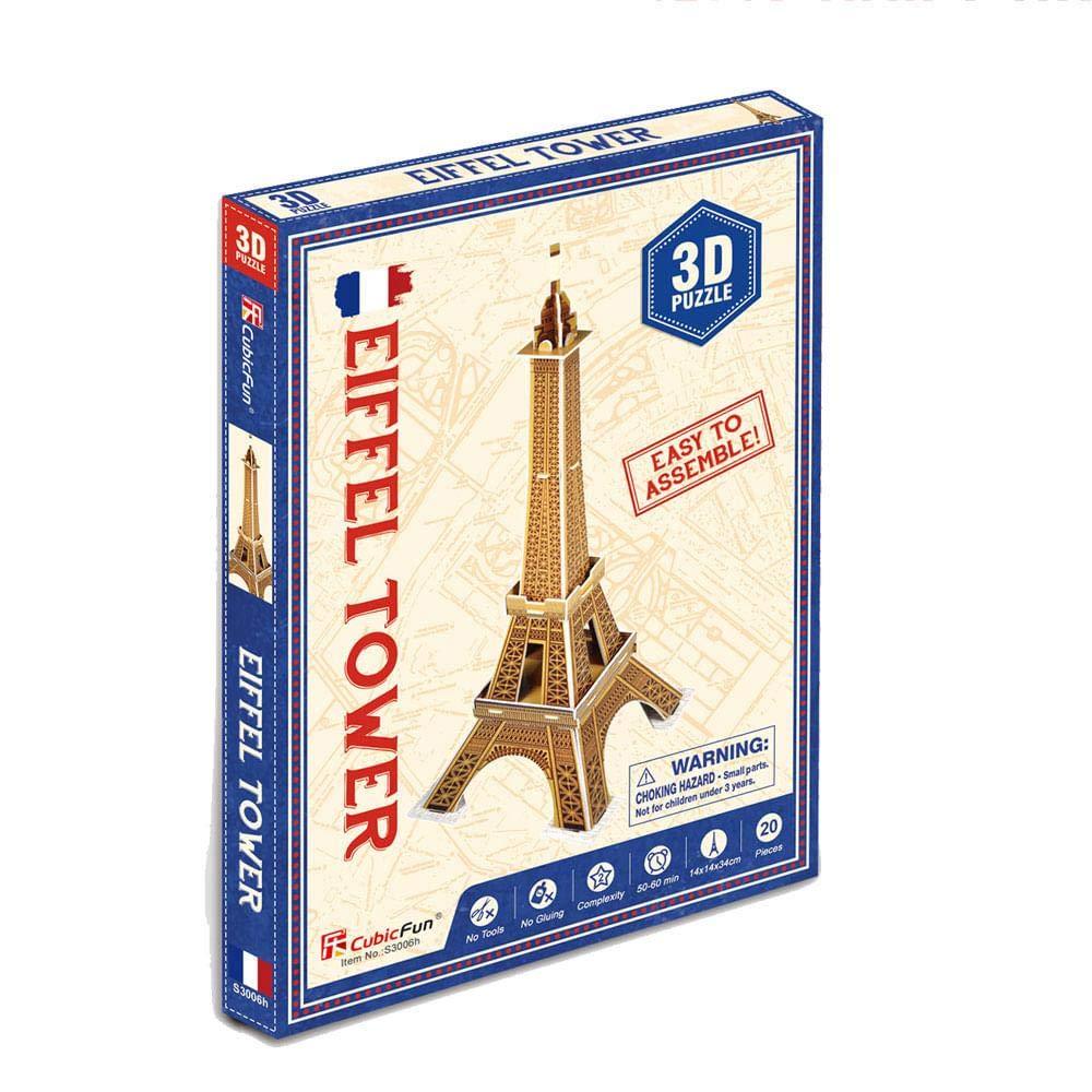 Frank Cubic Fun Small Eiffel Tower 3D Puzzle