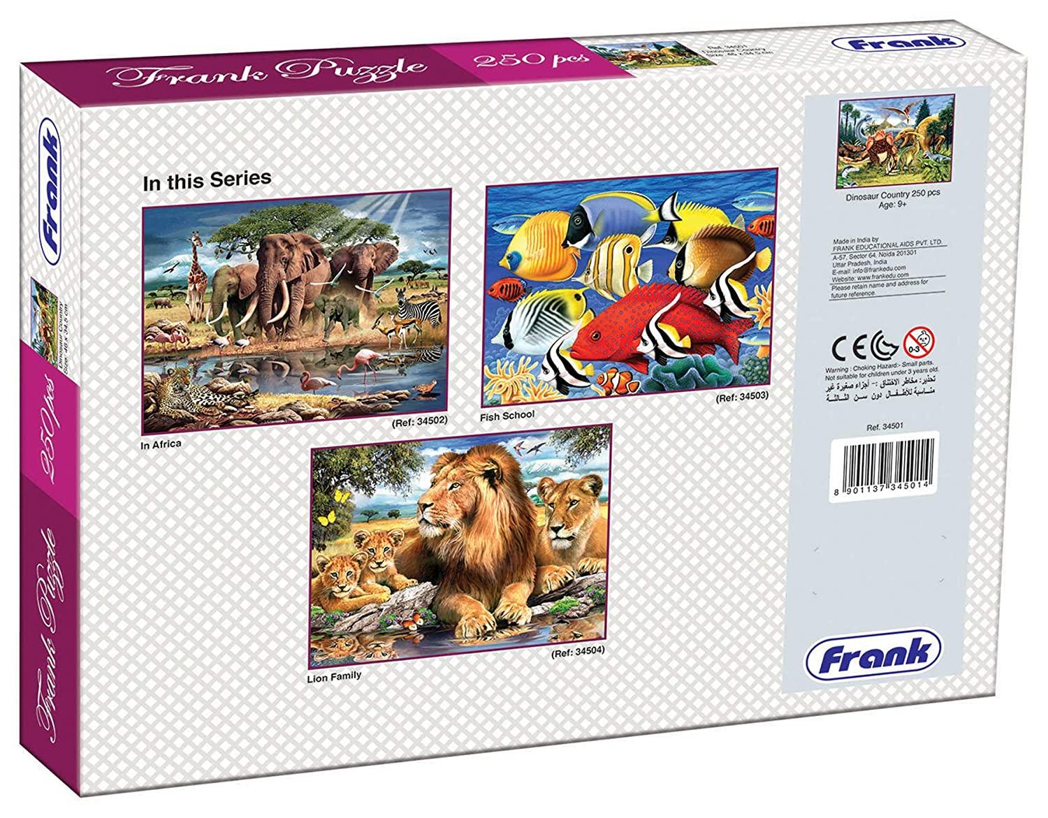 Frank Dinosaur Country 250 Pieces Jigsaw Puzzle for 9 Years and Above