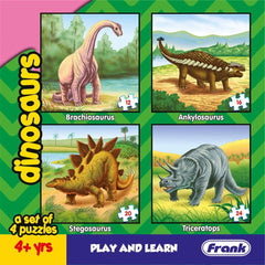 Frank  Dinosaurs Puzzle For 4 Year Old Kids And Above