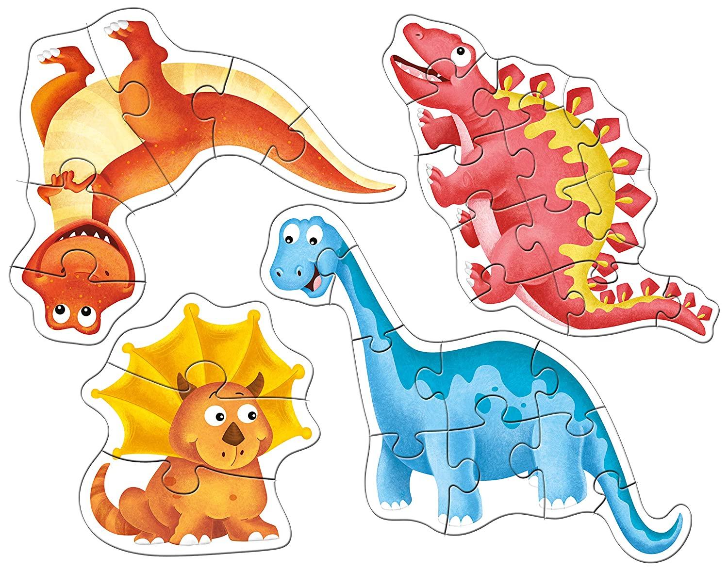Frank Dinosaurs Shaped First Puzzles (3,6,9,12 Pcs)
