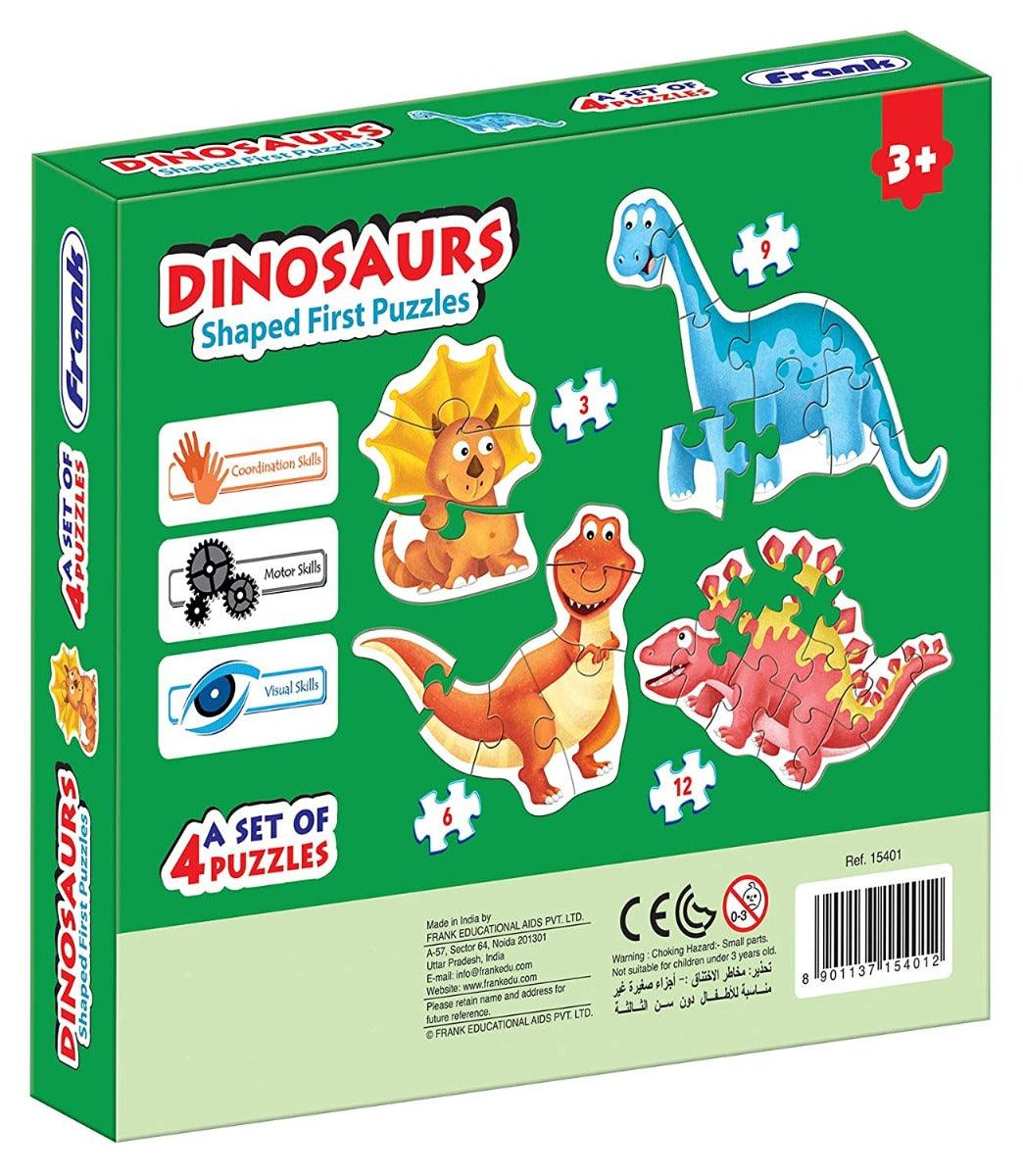 Frank Dinosaurs Shaped First Puzzles (3,6,9,12 Pcs)
