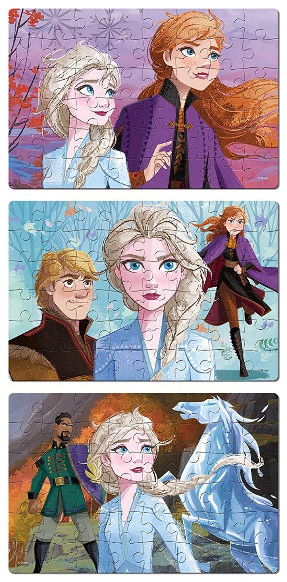 Frank Disney Frozen II 3 Puzzles in 1 Jigsaw Puzzle (48 Pcs)