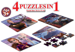 Frank Disney Frozen II 4 Puzzles in 1 Jigsaw Puzzle