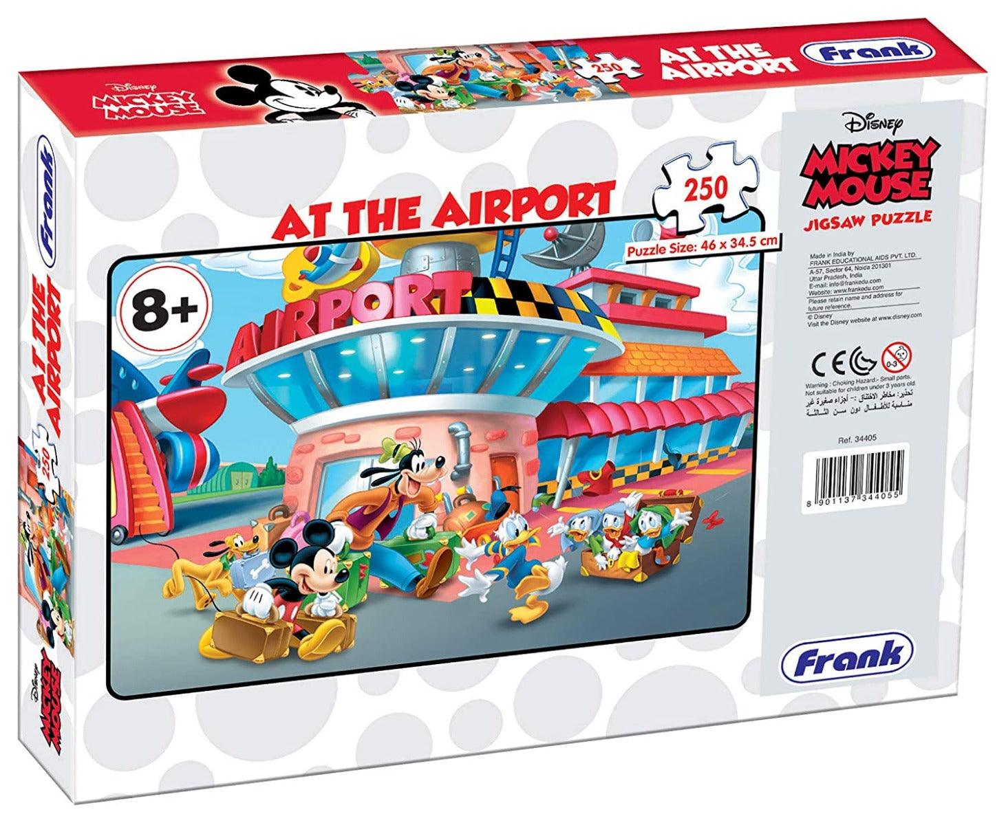 Frank Disney Mickey Mouse - At The Airport 250 Pieces Jigsaw Puzzle for 8 Year Old Kids and Above