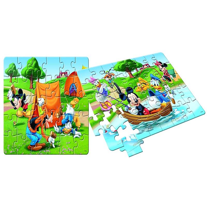 Frank Disney Mickey Mouse (2 Puzzles in 1) Sets of 30 & 40 pcs Each
