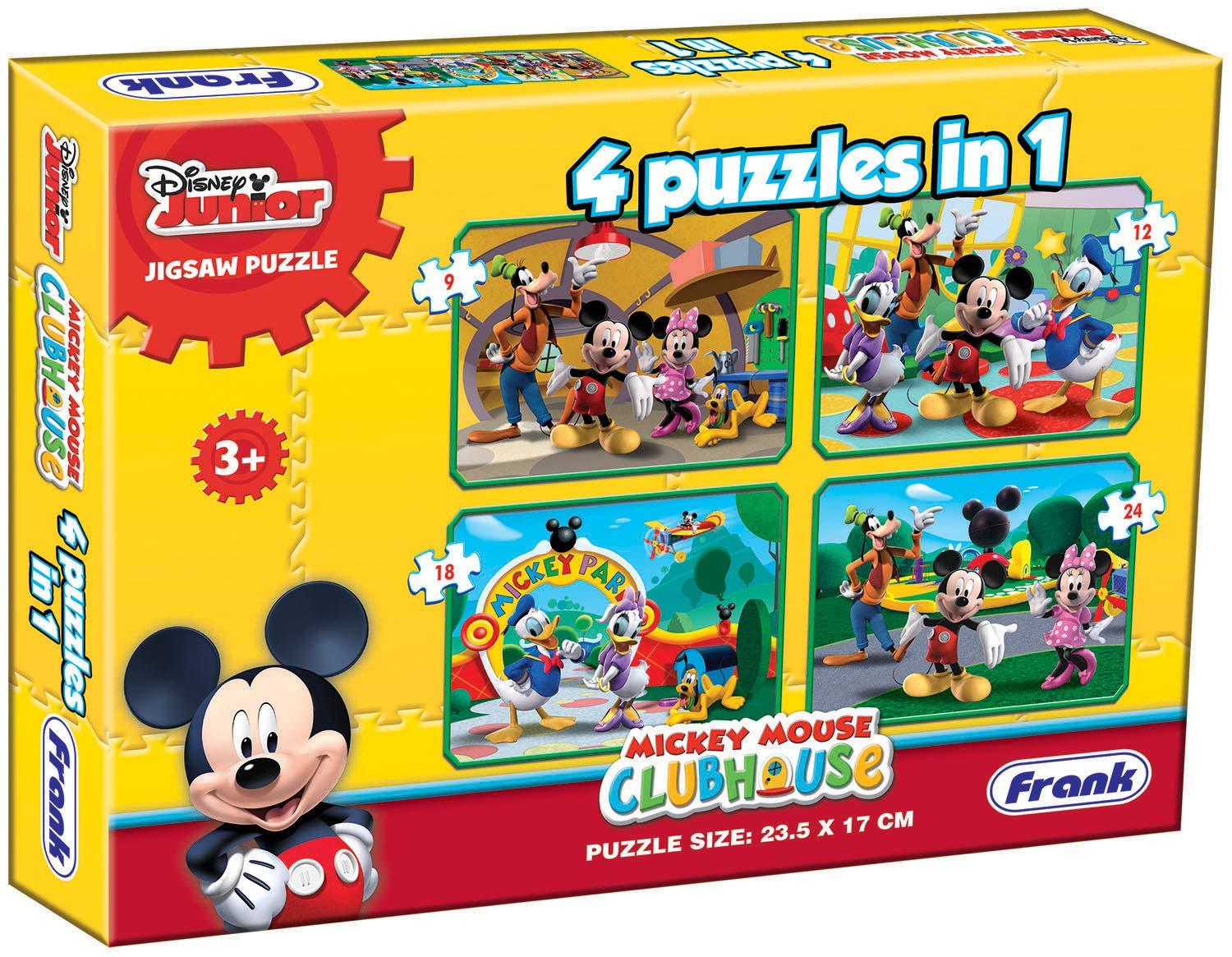 Frank Disney Mickey Mouse Clubhouse 4 in 1 Jigsaw Puzzles