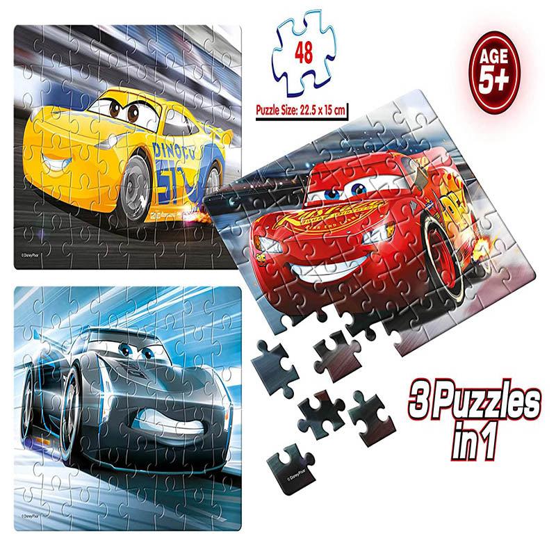 Frank Disney Pixar Cars 3 Puzzles in 1 (48 Pc)