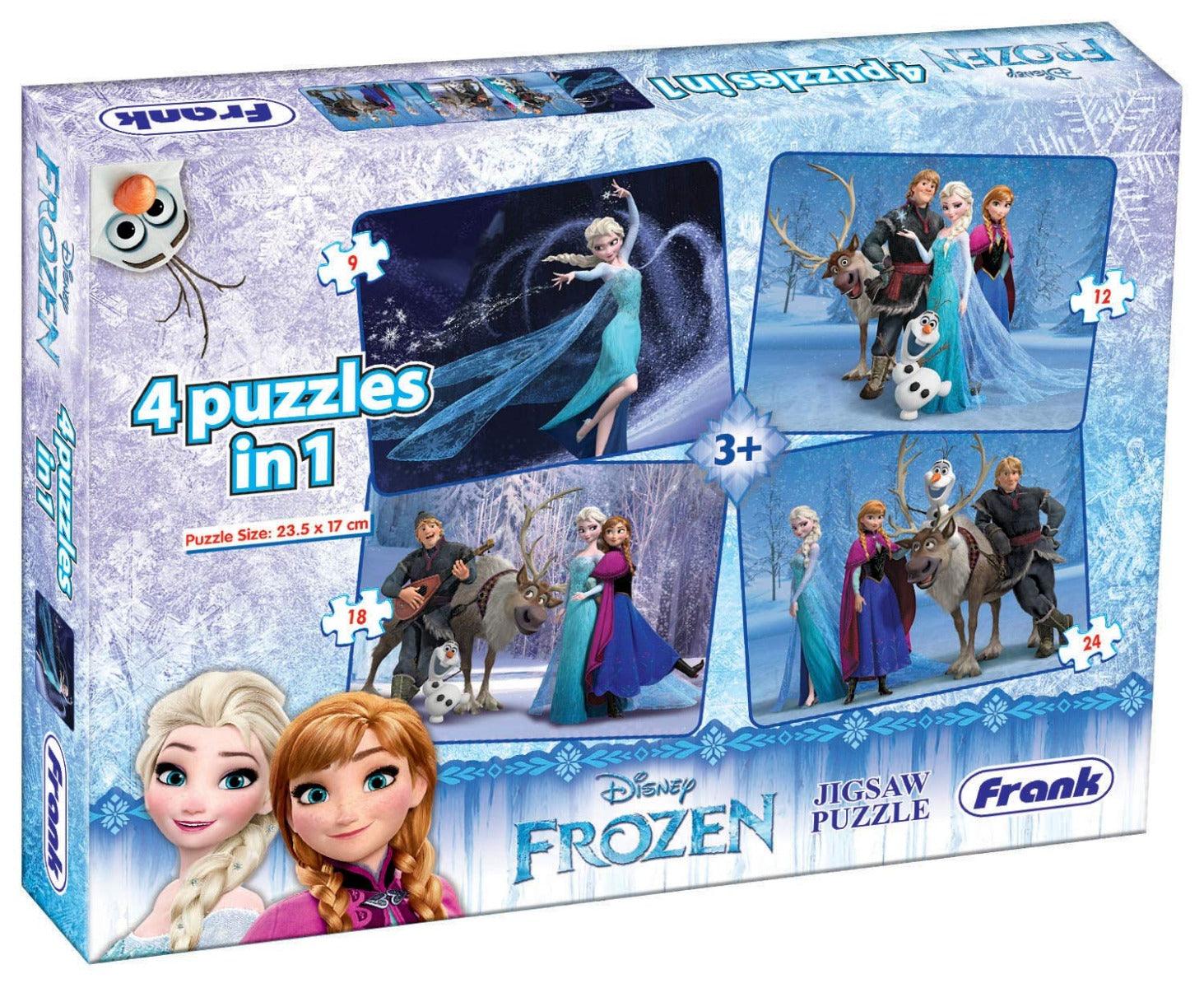 Frank Disney's Frozen 4 in 1 Puzzle For 3 Year Old Kids And Above